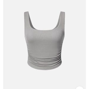 OGL Eco-SkinKiss® Ruched Sides Square Brami Tank Top